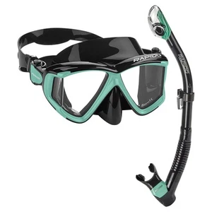 Combo de máscara y snorkel de cuatro lentes Rapido Panto-180 - Imagen 1 de 30
