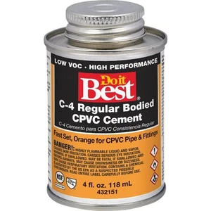 Do it Best 8 Oz. Regular Bodied Orange CPVC Cement 18714-24 SIM Supply, Inc. - Picture 1 of 1