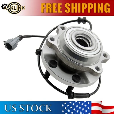 Wheel Hub Bearing Front 4WD For Nissan Frontier 2005-2019 Pathfinder 05-2012 - Imagem 1 de 4