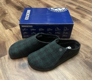 Neu Herren Birkenstock Zermatt Rivet Plaid Teal Grün Hausschuhe Schuhe 42 US9 - Bild 1 von 6