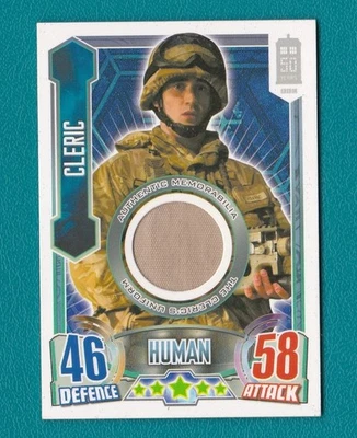 Dr Doctor Who CLERIC Alien Attax 50th Anniversary COSTUME RELIC CARD by Topps - Image 1 of 2