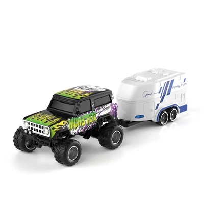 1:64 Scale Mini Alloy Truck RC Car with LED Lights, 2.4Ghz RemotejO - Image 1 of 4