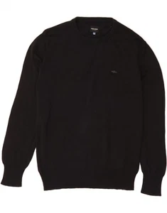 DOCKERS Mens Crew Neck Jumper Sweater UK 42/44 Large Black Cotton CT50 - Picture 1 of 4