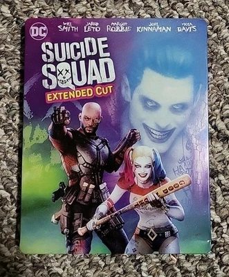 Suicide Squad - Extended Cut Blu Ray 4k Theatrical- Limited Edition Steelbook  Foto 1 de 4