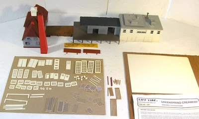 Partial HELJAN Life-Like 1367 HO Greenspring Creamery Kit w/ Extras – LOOK - Image 1 of 4