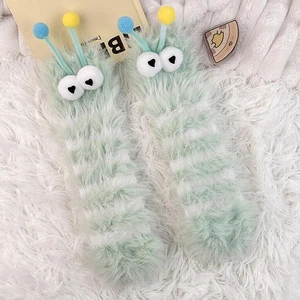 1 Pairs Cute Socks Thick Warm Sleep Floor Sock Plush For Home Mink Winter P4F6 - Picture 1 of 19