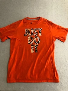 Nike T Shirt Teen Boy's XL Orange Activewear Just Do It Swoosh Gym Track Running - Picture 1 of 4
