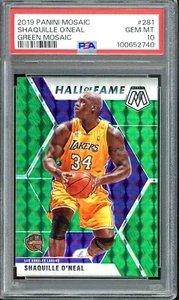 SHAQUILLE ONEAL - 2019 PSA 10 GREEN MOSAIC PRIZM HALL OF FAME #281 LA LAKERS NBA - Bild 1 von 3