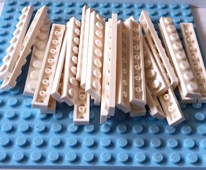 Lego 1x8 weiße Platte Platten Gebäude Stck. 10 NEU - Bild 1 von 1