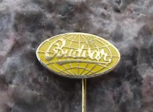 Antik Budvar Original Tschechisch Budweiser Brauerei Lager Bier Pin Abzeichen Gelb - Bild 1 von 3