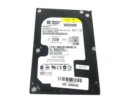 WD2000BB-00GUA0 - Western Digital 200GB 7200 RPM ATA-100 2MB Cache 3.5" HDD - Image 1 of 4
