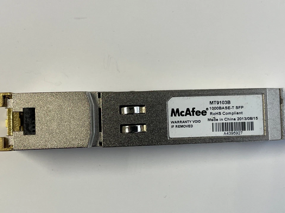 McAfee MT9103B  GLC-T 1000Base-T SFP , Cisco GLC-T Compatible SFP Fully tested - Image 1 of 1