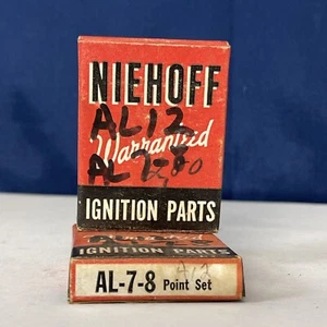 NOS Ignition Points Contact Set AL-7-8 AL12 Vintage Auto Parts Lot - Picture 1 of 8