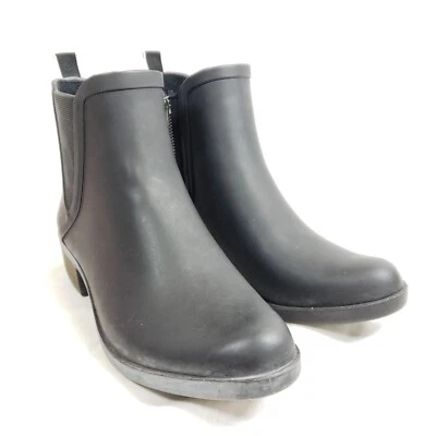 Botas de goma Chelsea Lucky Brand para mujer talla 8 negras Foto 1 de 4