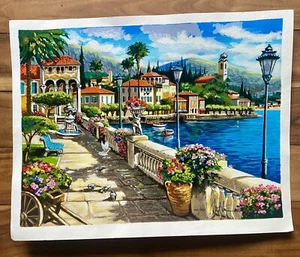 Impresión Anatoly Metlan "A lo largo del canal" firmada numerada vintage 15” X 20” - Imagen 1 de 6