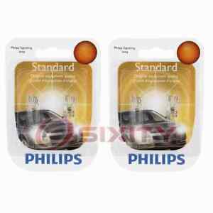 2 pc Philips Rear Side Marker Light Bulbs for Oldsmobile 98 Custom Cruiser te