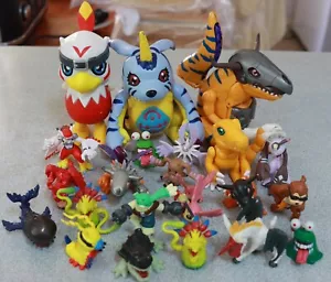 π Bundle of Vintage Bandai Digimon Mini figurine lot - Agumon Unimon Greymon - Picture 1 of 8