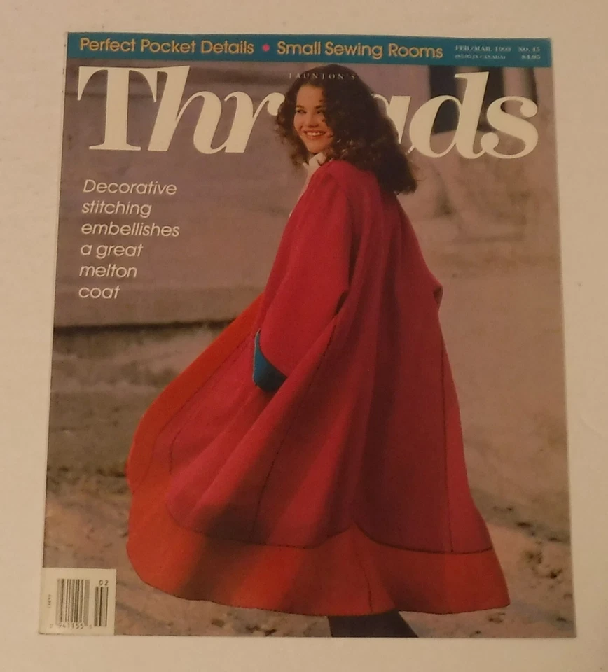 Threads Magazine February/March 1993 Perfect Pocket Details Small Sewing Rooms - Image 1 of 1