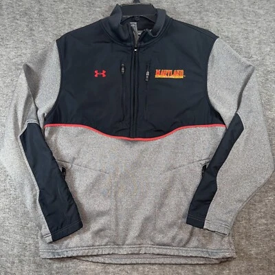 Chaqueta Maryland Terps Media Cremallera Para Hombre Polar Under Armour Cold Gear Suelta Talla L Foto 1 de 4