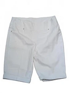 Ruby Rd. Women's White Contour Shorts - Size 16W Cotton Blend NWT - Picture 1 of 9
