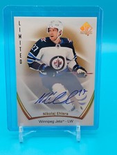 2021-22 SP Authentic Nikolaj Ehlers Limited Auto