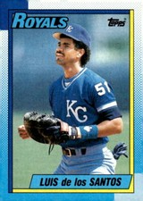 1990 Topps #452 Luis De Los Santos - Kansas City Royals