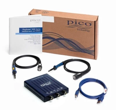 PicoScope 2204A 2 Channel Oscilloscope 10 MHz USB Digital with probes, software - Image 1 of 4