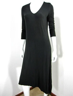 VESTIDO JOAN VASS MANGA 3/4 TALLA S PEQUEÑO CUELLO EN V NEGRO  Foto 1 de 4