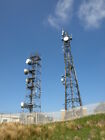 Photo 6x4 BT masts, Scroggy Bank Overton/NS2674 The radio mast on the le c2008