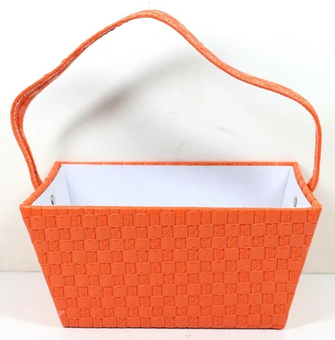 NEW Cute Woven Paperboard Trays Decorative Gift Baskets Supplies Assorted Colors Cover