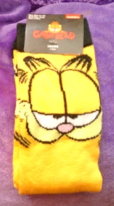 NWT GARFIELD Socks SHOE SIZE 6.5-12 ONE PAIR NOVELTY SOCKS - Picture 1 of 1