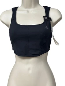 Sujetador Adidas CoreFlow para mujer soporte medio línea larga, negro, talla XS (A-C) - Imagen 1 de 11