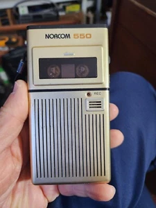 Vintage Norcom 550 Hand Held  Voice Recorder WORKS BUT READ - Picture 1 of 5