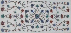 48" x 24" Table Top Marble inlay pietra dura inlay marquetry work - Picture 1 of 2