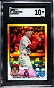 2023 Topps #17 Shohei Ohtani Rainbow Foil SGC 10 GEM MINT Dodgers Angels  - Picture 1 of 1