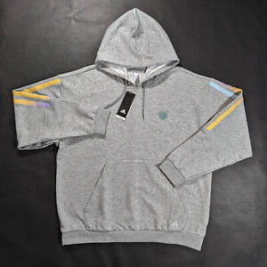 Adidas Basketball  Men's Donovan Mitchell Pullover Hoodie Size L Grey Sweatshirt
