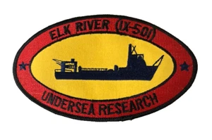 Parche de barco de apoyo a la investigación submarina USS Elk River IX-501 Marina de los Estados Unidos - Imagen 1 de 1