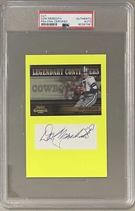 Corte Don Meredith Autógrafo Firmado Dallas Cowboys PSA Autenticado LEER - Imagen 1 de 2