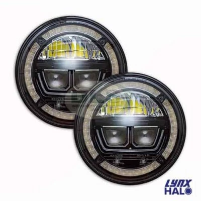 Lynx HALO LED Sealed Beam Headlight Set (pair) Land Rover Defender RHD DA3462 - Image 1 of 2