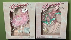 2 TRAJES DE MUÑECA GINNY DE MODA, RECITAL DE BALLET, VOLANTES Y ROSAS, TEMA DE BAILE, SELLADO - Imagen 1 de 6