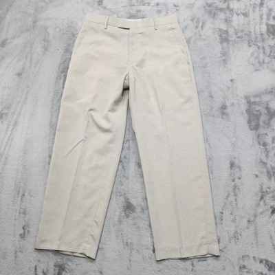 Pantalones Kenneth Cole Reaction Para Hombre 30X30 Beige Caqui Frente Plano Pierna Recta  Foto 1 de 4