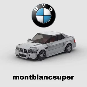 Grey BMW M3 E46 Sports Car 342 Pcs Building Brick Set MOC - FREE DELIVERY UK - Picture 1 of 8