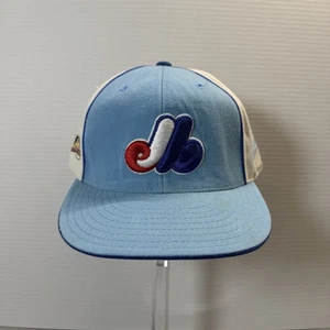 Sombrero ajustado Mitchell & Ness MLB Montreal Expos Colección Cooperstown 7 3/8 azul - Imagen 1 de 7