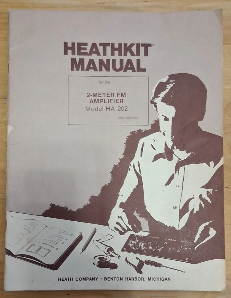 HEATHKIT 2-METER FM AMPLIFIER MODEL HA-202 MANUAL ORIGIONAL - Image 1 of 1