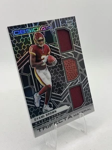 Dyami Brown RC 2021 Panini Obsidian Trifecta Materials #24 #99/100 Jersey Rookie - Picture 1 of 6