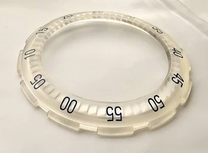 Swatch Scuba 38 mm transparent white bezel bisel watch spare part vintage . - Picture 1 of 5