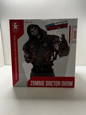 Zombie Doctor Doom Resin-Bust NYCC 2021 Exclusive Marvel Gentle Giant #451/750  - Image 1 of 4