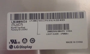 LG LM200WD3 (TL)(C7) 20" 1600x900 TFT-LCD Monitor Panel - Picture 1 of 3