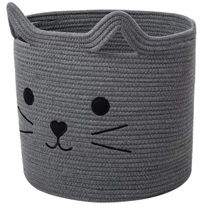 Large Basket for Organizing Cute Animal Storage Baskets Cat Toy Storage Woven... - Picture 1 of 9
