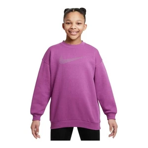 GIRLS NIKE SPORTSWEAR CLUB FLEECE OVERSIZED SWEATSHIRT HM6527-518-SIZE L - Picture 1 of 2